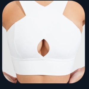 BuffBunny Harmony Halter Sports Bra - White